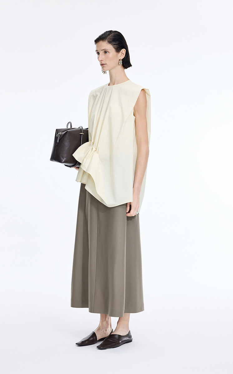 Skirt / JNBY A-Line Long Wool Blend Skirt