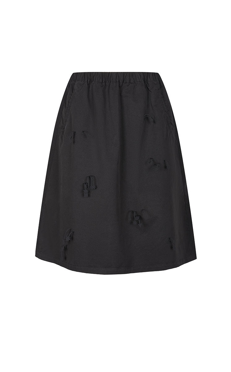 Skirt / JNBY Cotton A-Line Mid-Length Skirt