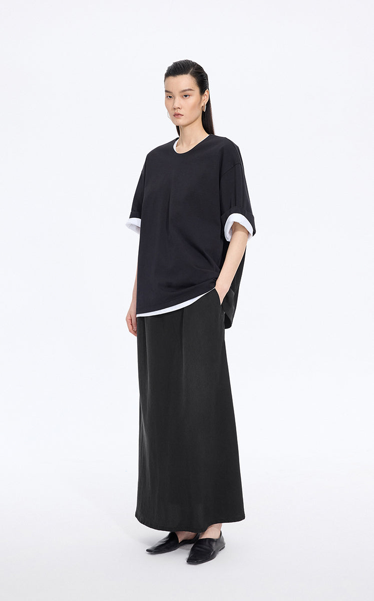Skirt / JNBY Lyocell A-Line Long Skirt