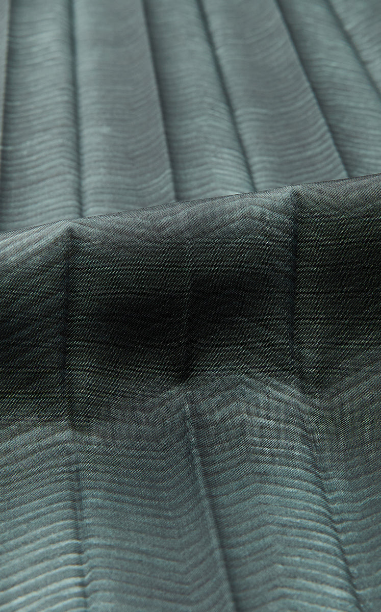 Skirt / JNBY Pleated A-Line Long Skirt with Wave Hem