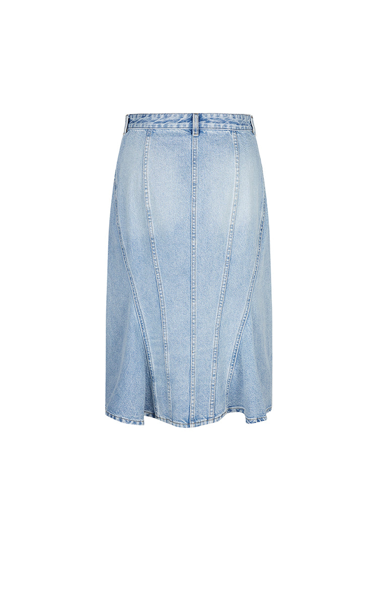 Skirt / JNBY Slight Stretch Mid-Length Denim Skirt
