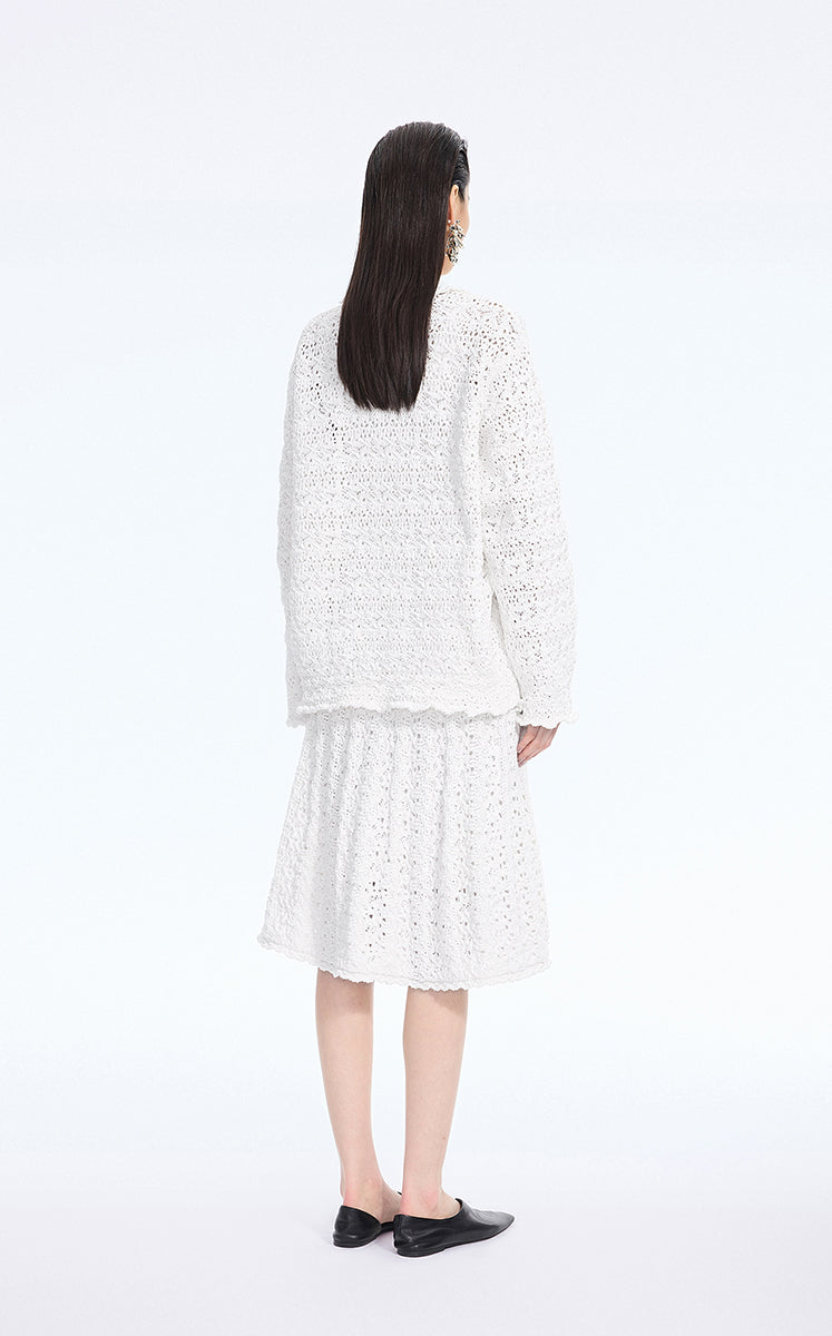Skirt / JNBY Stretch A-Line Mid-Length Skirt