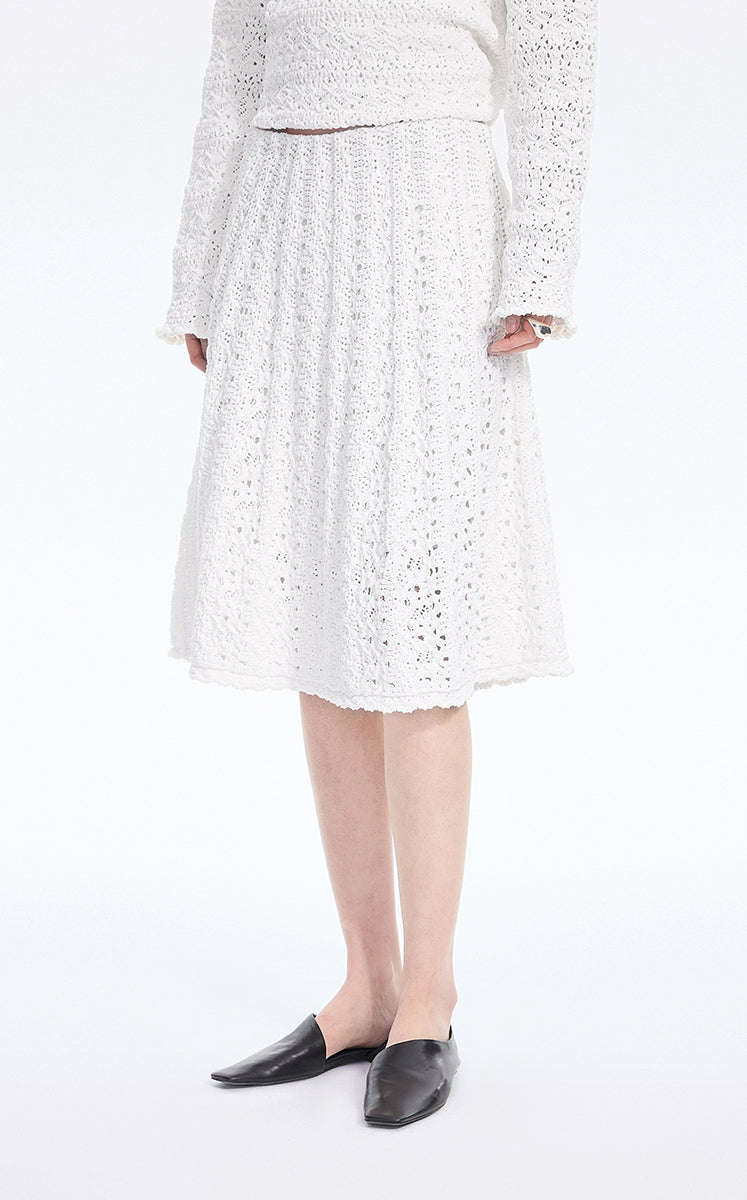 Skirt / JNBY Stretch A-Line Mid-Length Skirt