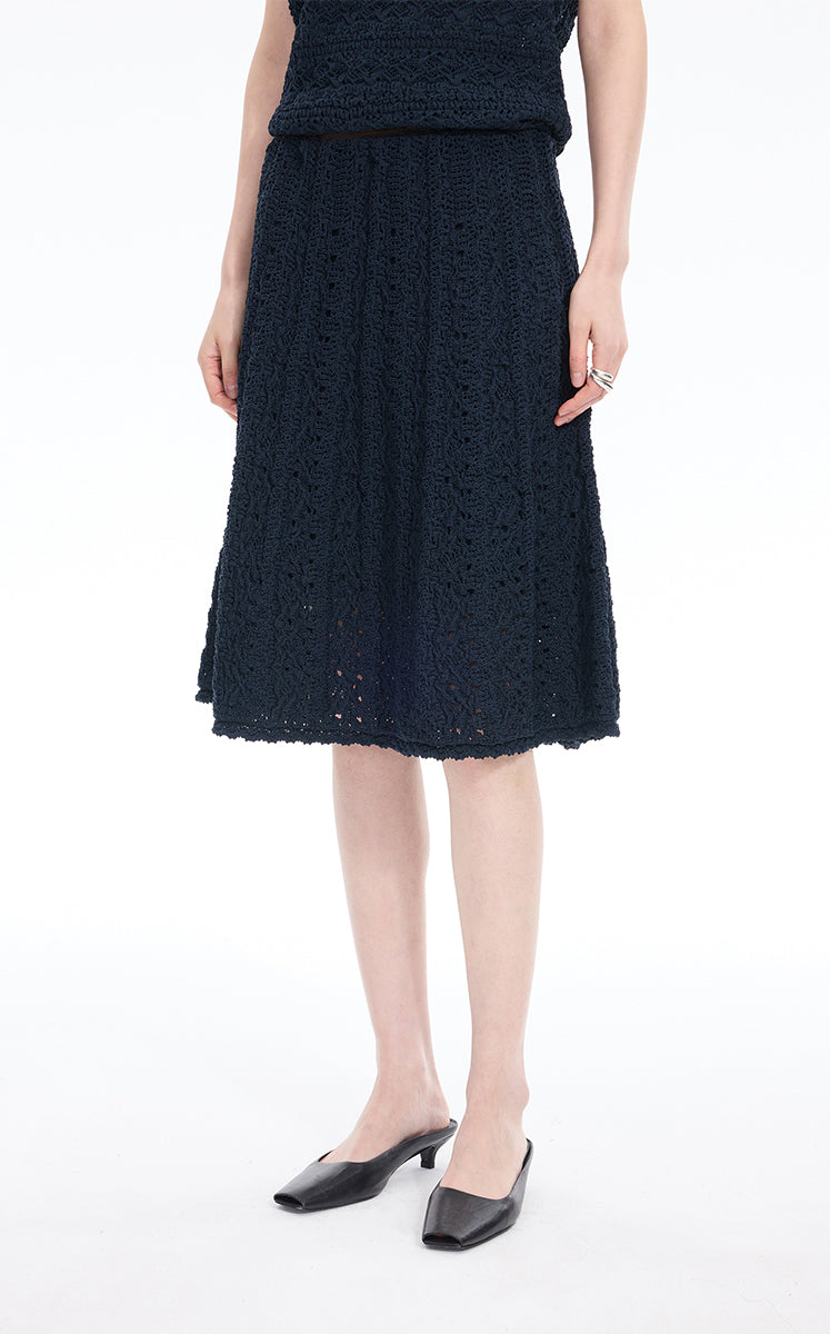 Skirt / JNBY Stretch A-Line Mid-Length Skirt