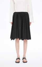 Skirt / JNBY Drawstring Cotton Midi Skirt