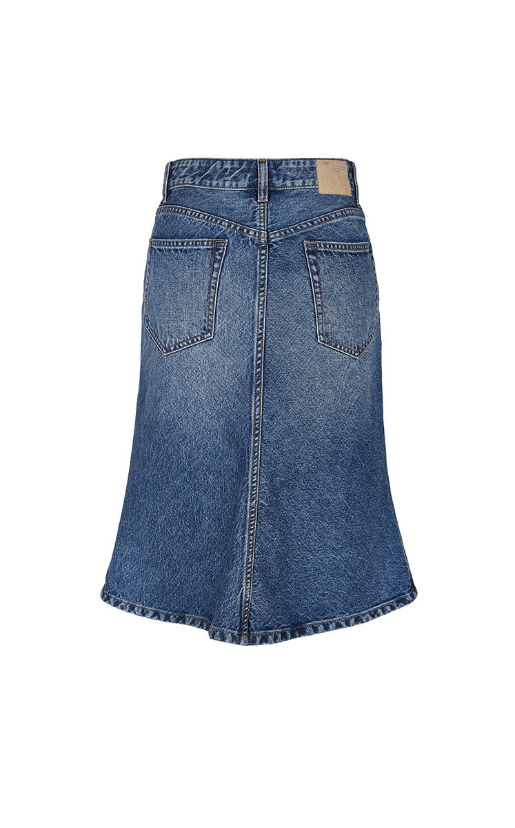 Skirt / JNBY Mid-Length Denim Flare Skirt