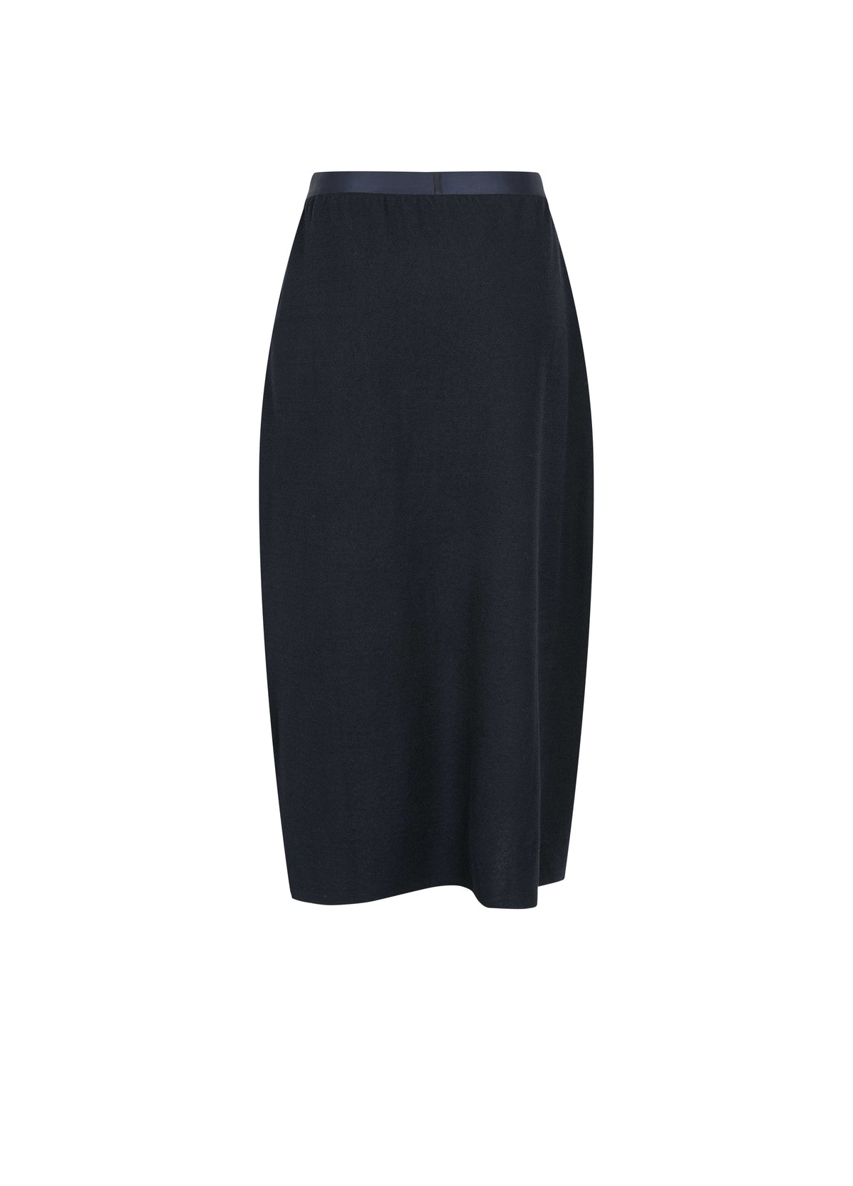 Skirt / JNBY A-Line Cotton Blend Long Skirt Navy-2