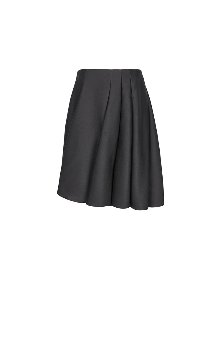 Skirt / JNBY Irregular Hem A-Line Skirt Black-1