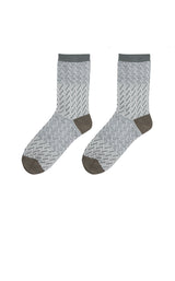Socks / JNBY Retro Striped Mid-Crew Socks