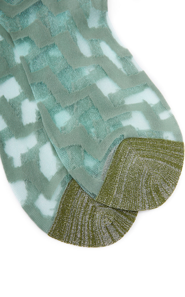 Socks / JNBY Art Stripe Low-Cut Socks Blue Marl-2