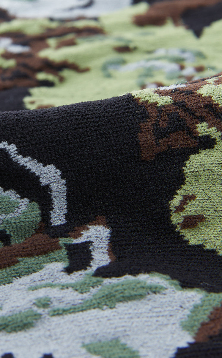 Socks / JNBY Floral High-Crew Socks Black Marl-1