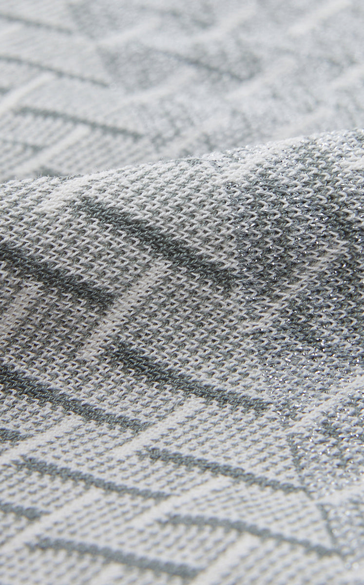 Socks / JNBY Retro Striped Mid-Crew Socks Grey Marl-1