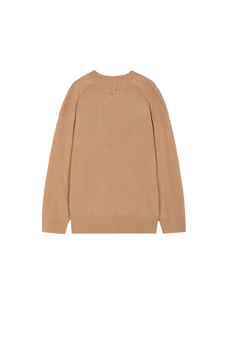 Sweater / JNBY Alpaca Wool Blend V-Neck Pullover