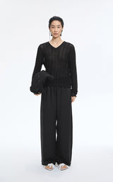 Sweater / JNBY Delicate Collar Cotton Jacquard Pullover