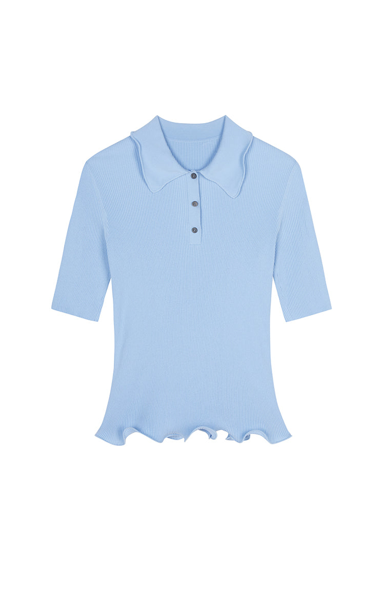 Sweater / JNBY Fitted Twist Cotton Blend Pullover