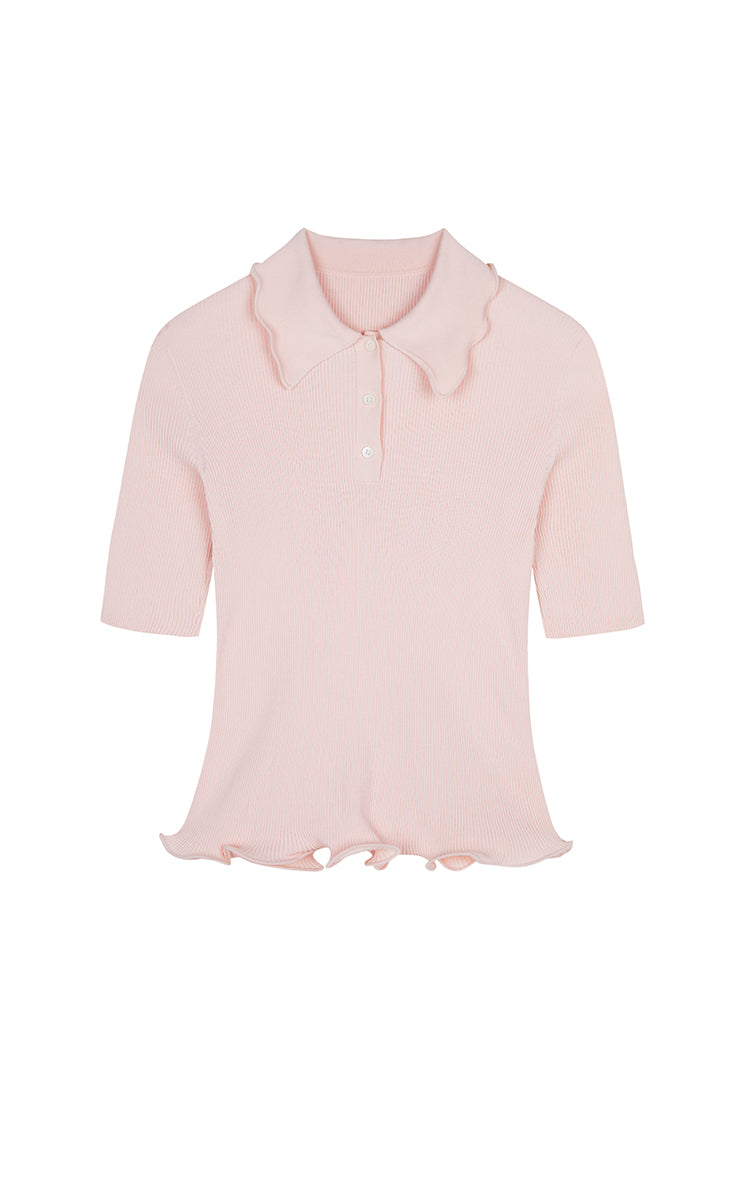 Sweater / JNBY Fitted Twist Cotton Blend Pullover