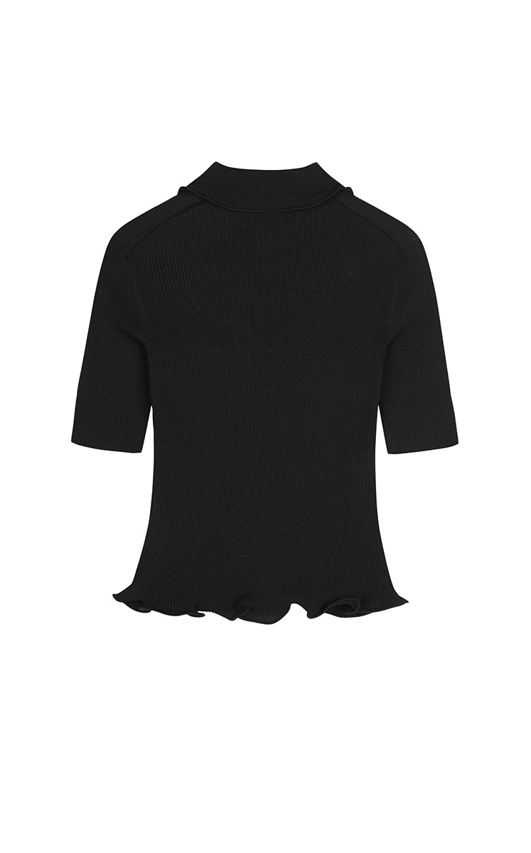 Sweater / JNBY Fitted Twist Cotton Blend Pullover
