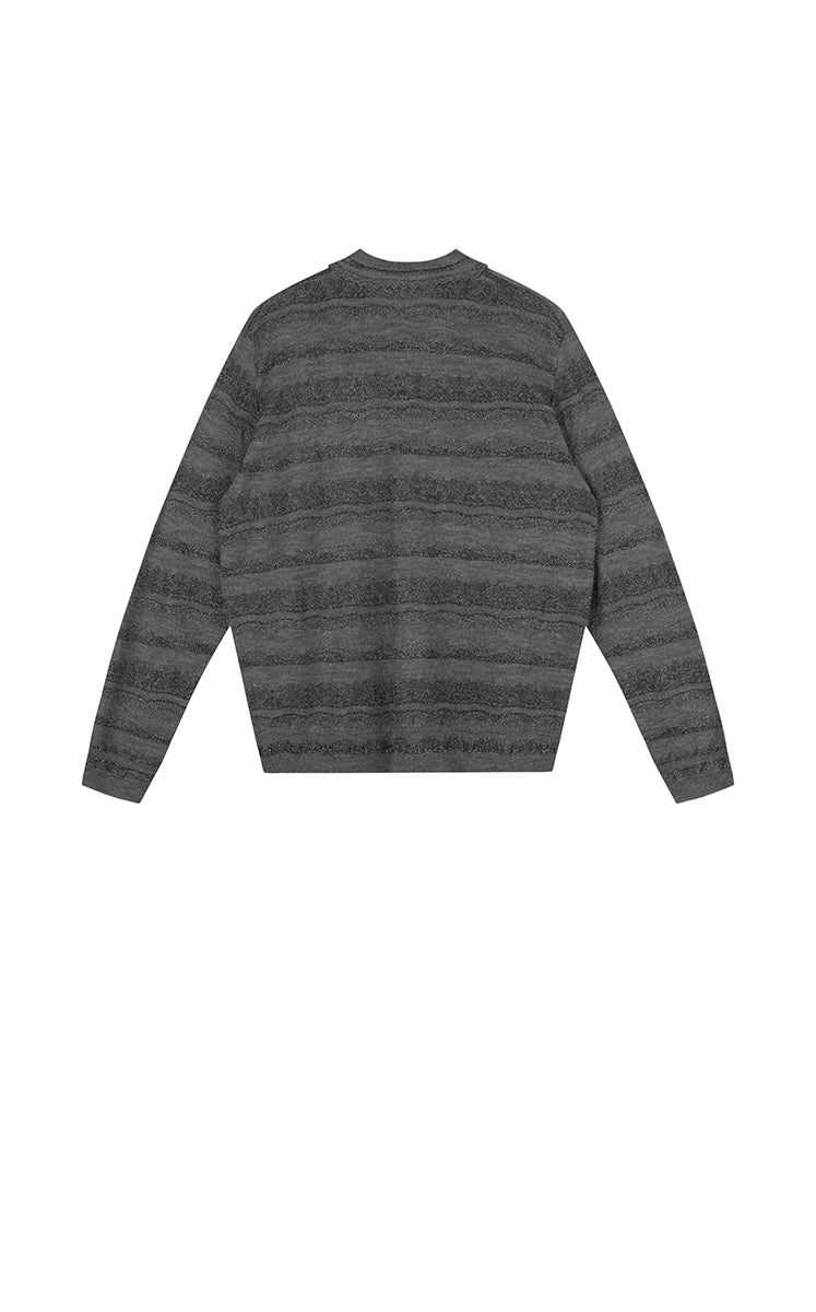 Sweater / JNBY Textured Knit Long-Sleeve Polo Top