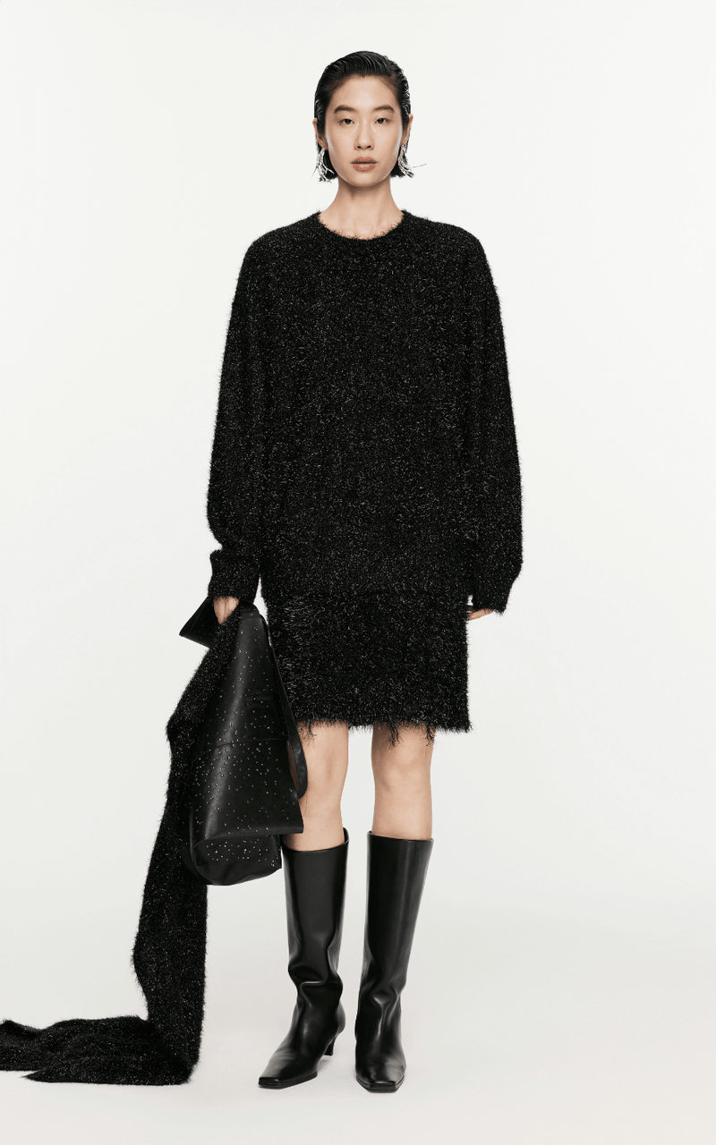 Sweater / JNBY Metallic Effect Crew-Neck Jumper Black