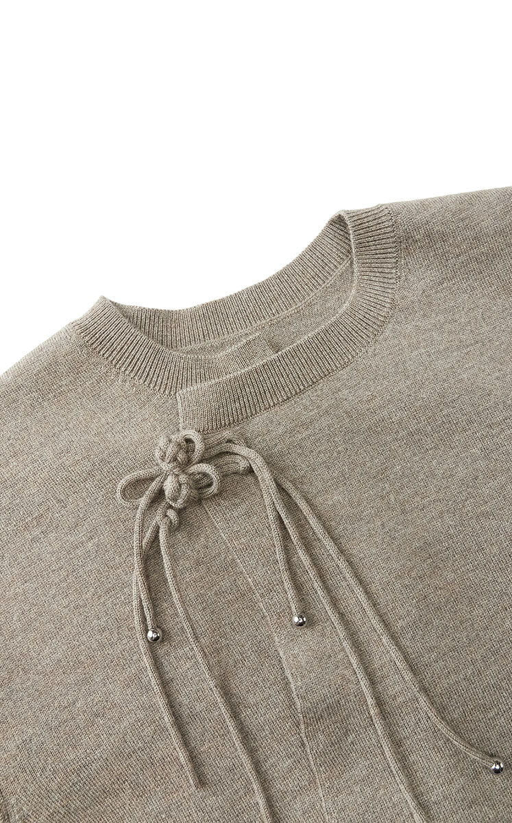 Sweater / JNBY O-Shape Mid-Length Wool Blend Cardigan