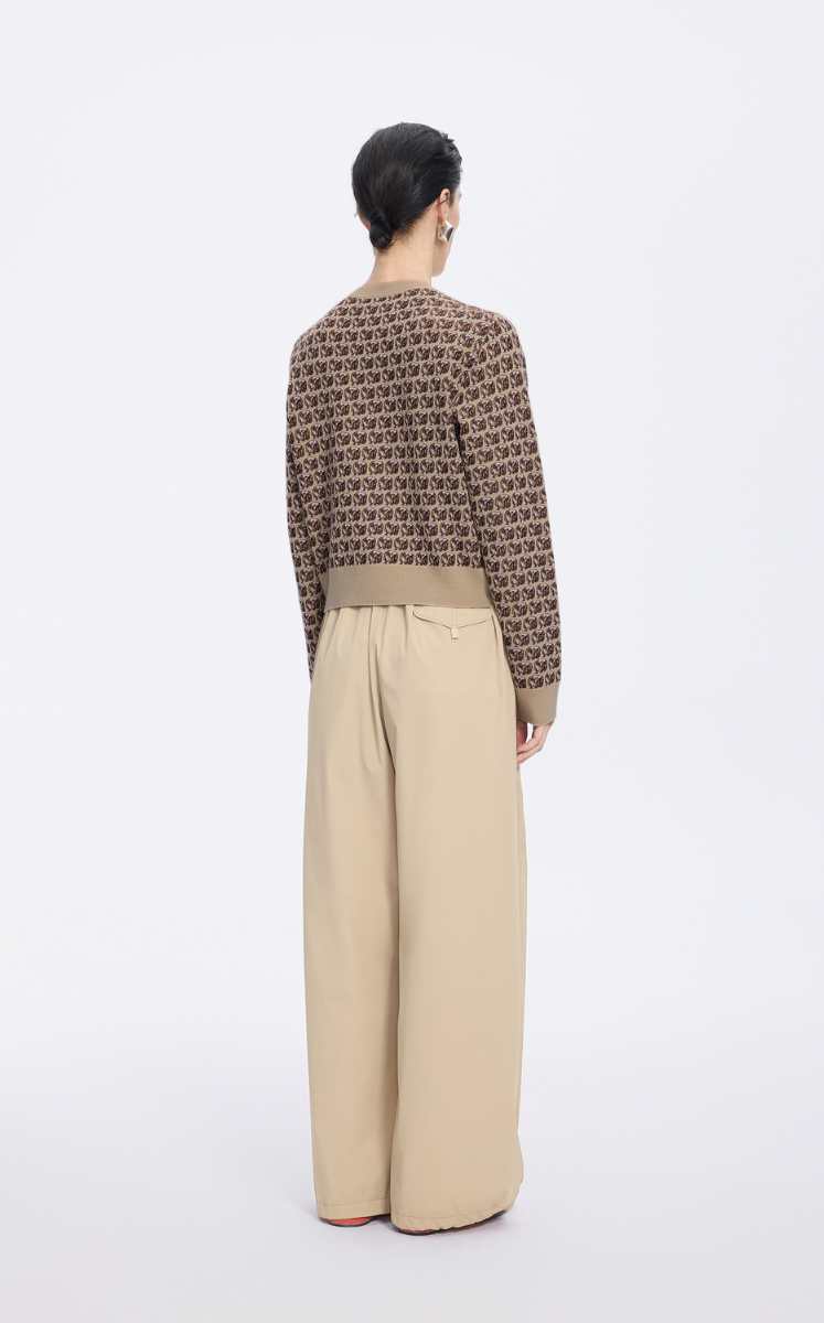 Sweater / JNBY Pop Owl H-Shape Cardigan