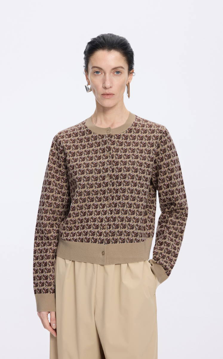 Sweater / JNBY Pop Owl H-Shape Cardigan