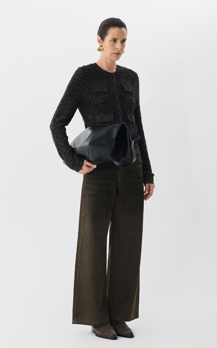Sweater / JNBY Slim Fit Cropped Cardigan
