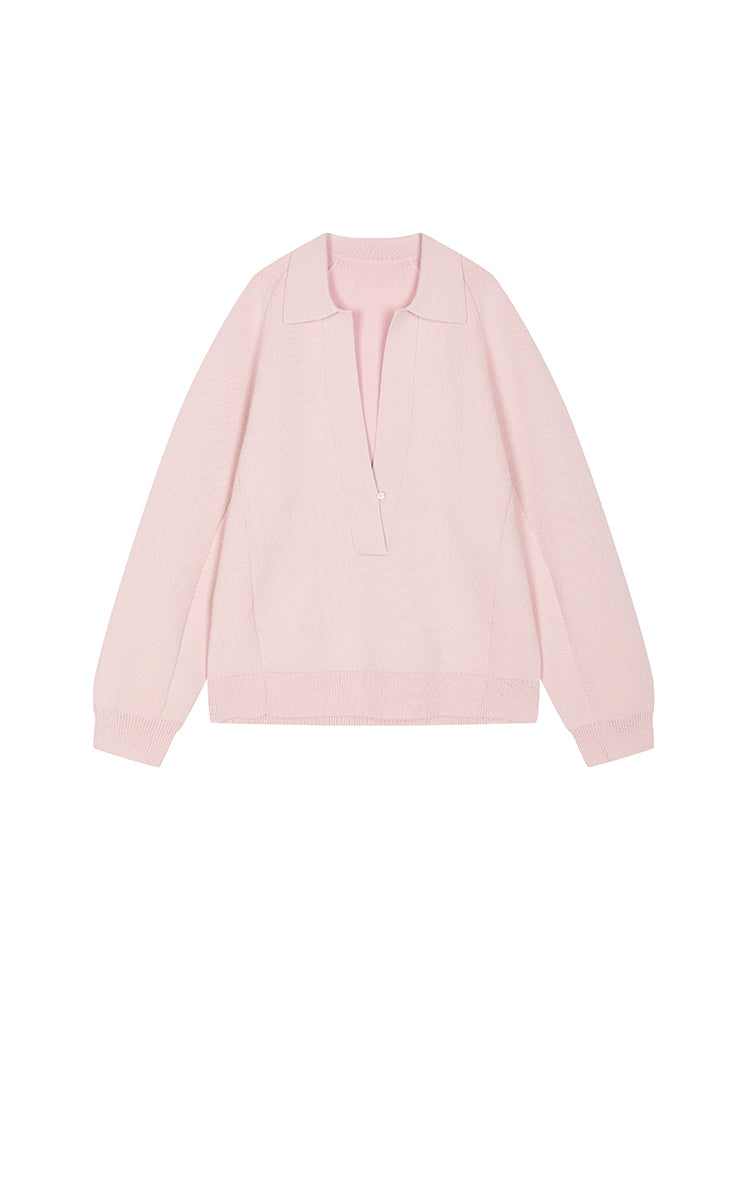 Sweater / JNBY Wool Blend Polo Neck Pullover