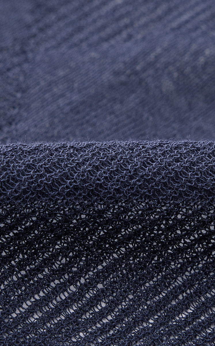 Sweater / JNBY Cotton Blend V-Neck Textured Knit