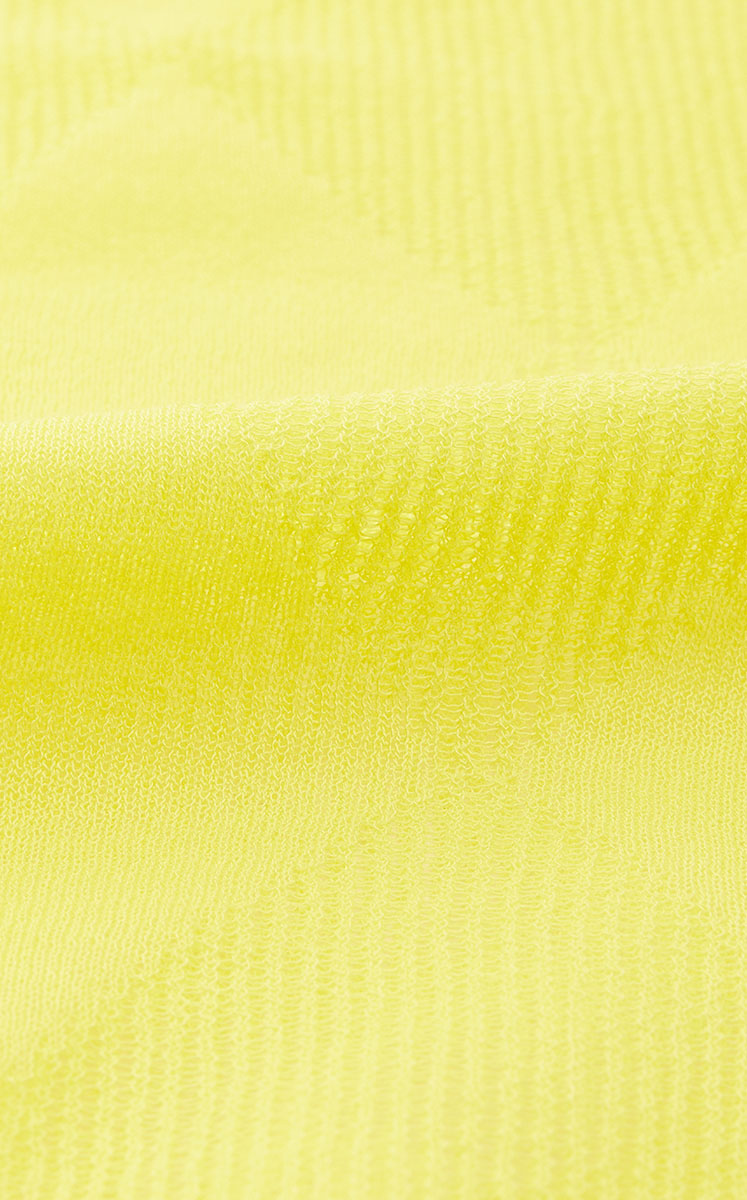 Sweater / JNBY Cotton Blend V-Neck Textured Knit Primrose Yellow-3