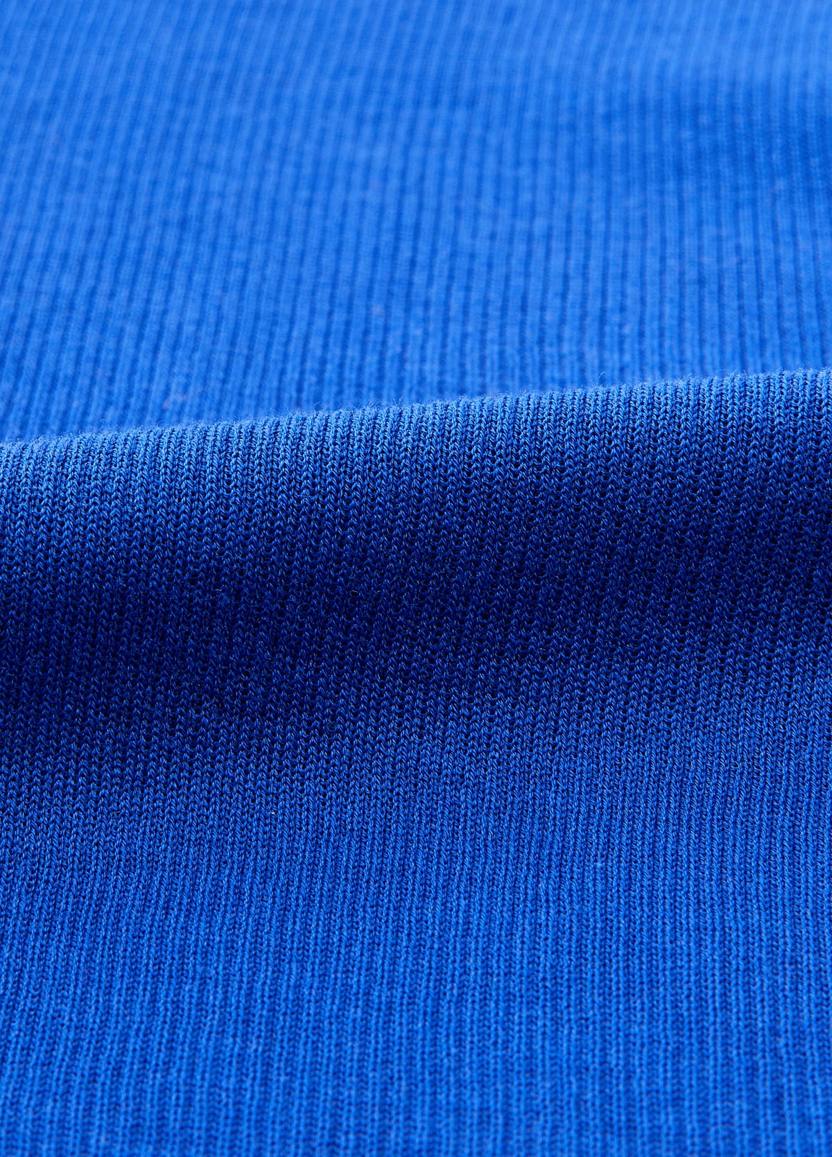Sweater / JNBY Cotton Ribbed Knit Top Blue-1