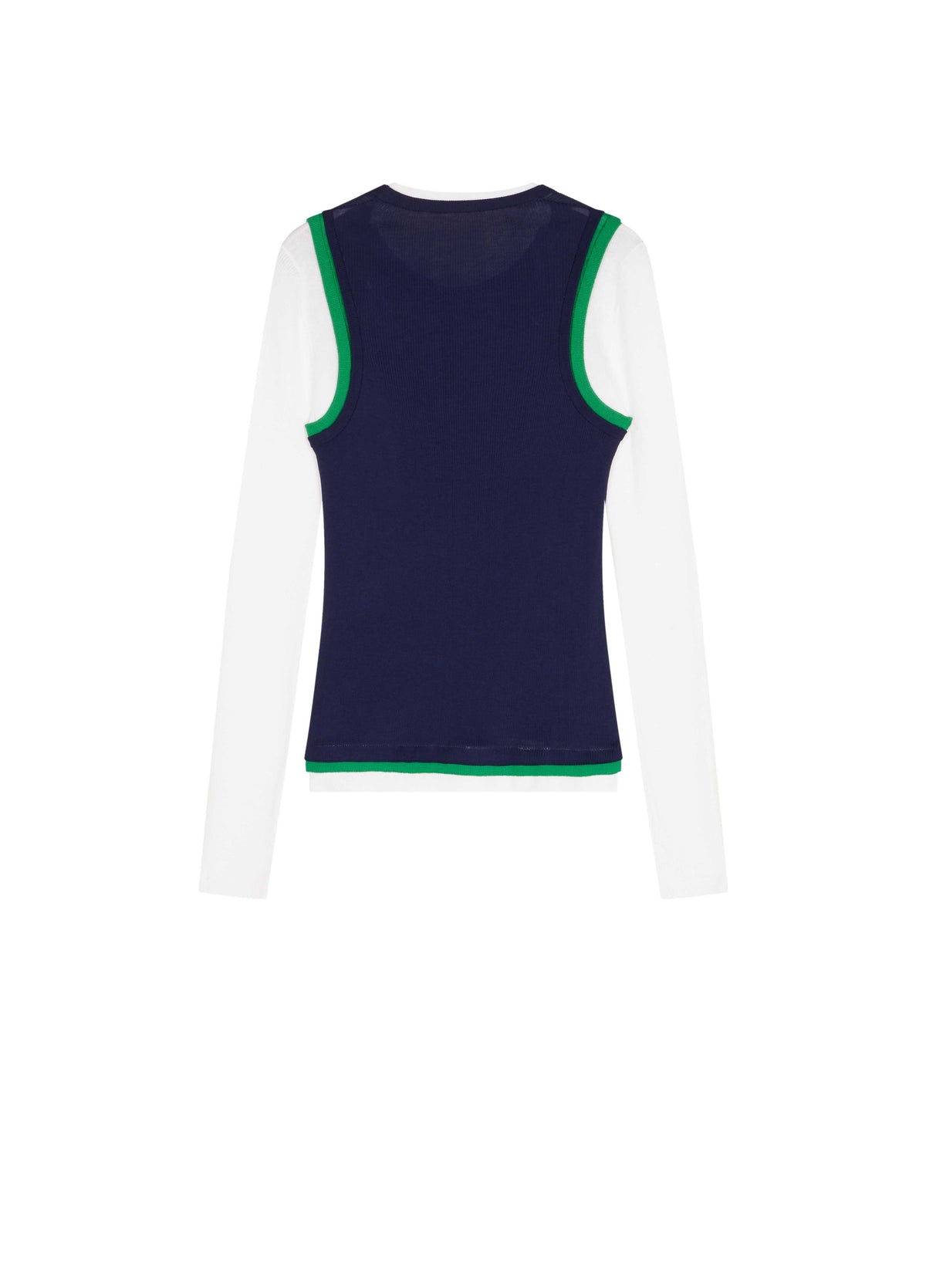 Sweater / JNBY Cotton Ribbed Knit Top Dark Blue-2