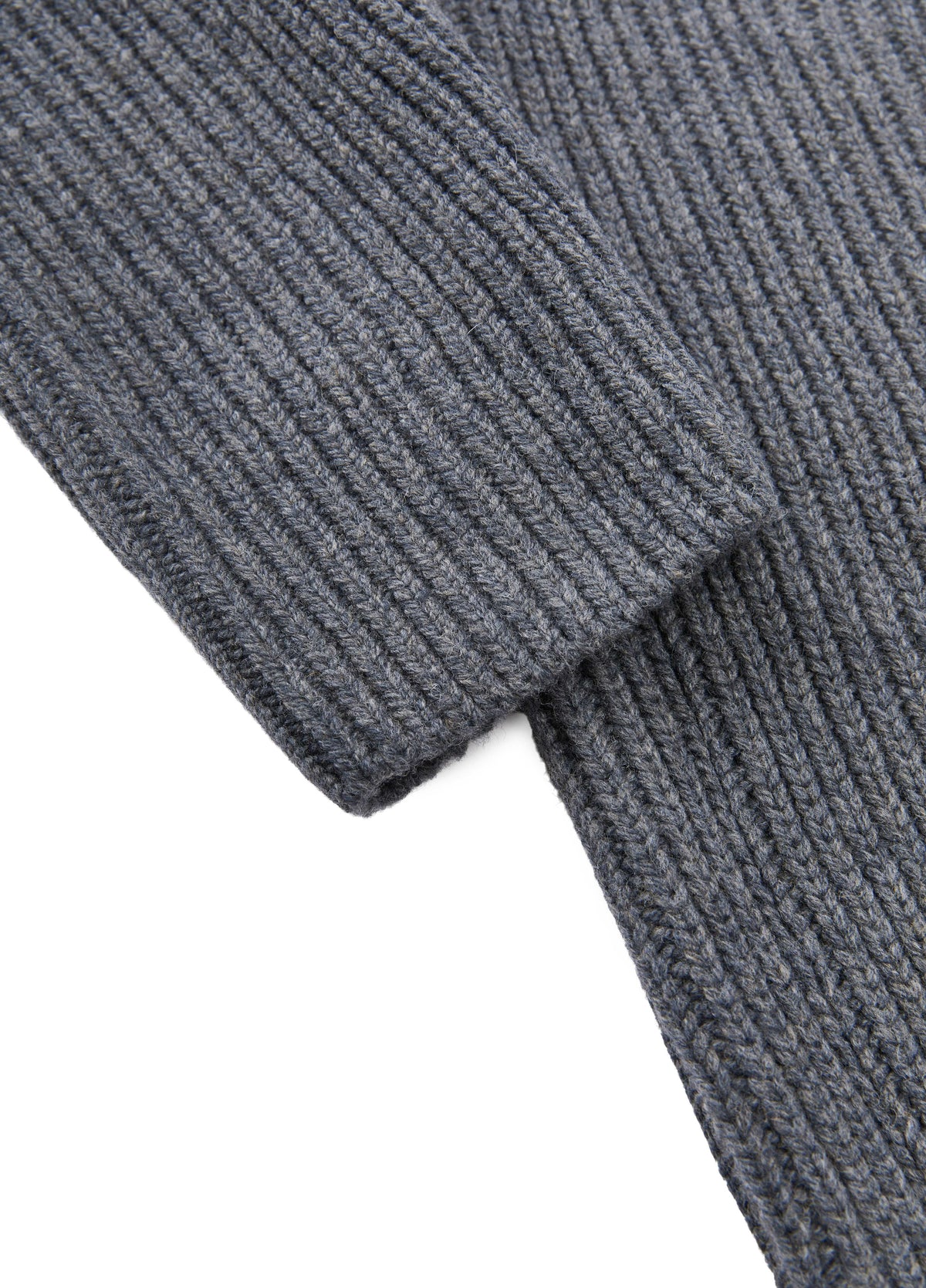 Sweater / JNBY Merino Wool Blend Oversized Collar Pullover Grey Mix-2