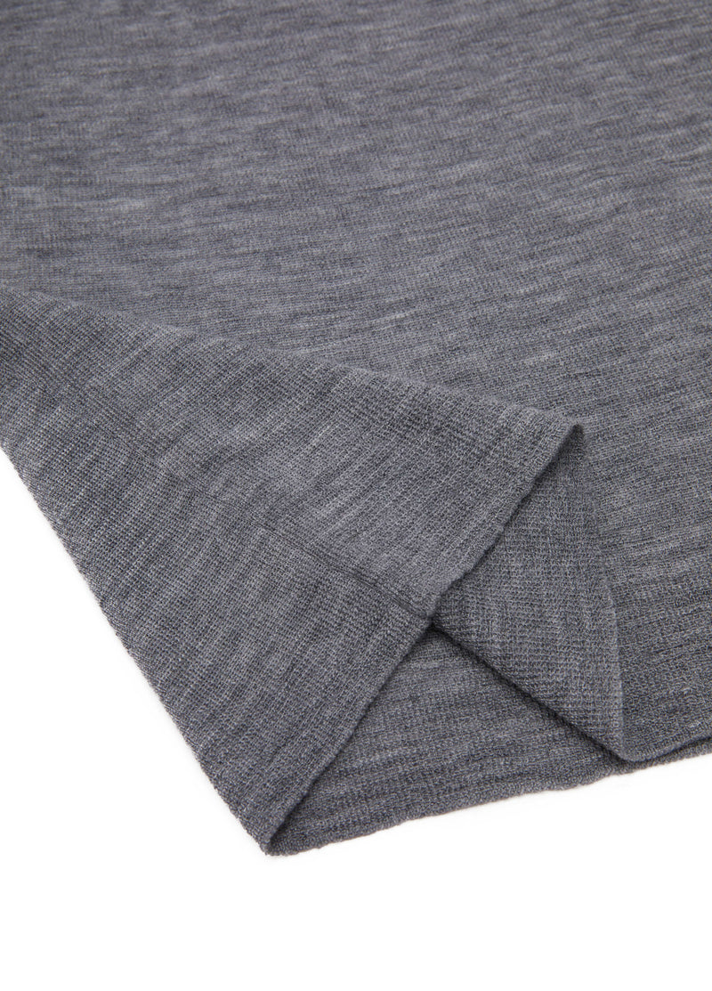 Sweater / JNBY Merino Wool Ribbed Turtleneck Medium Heather Gray-3