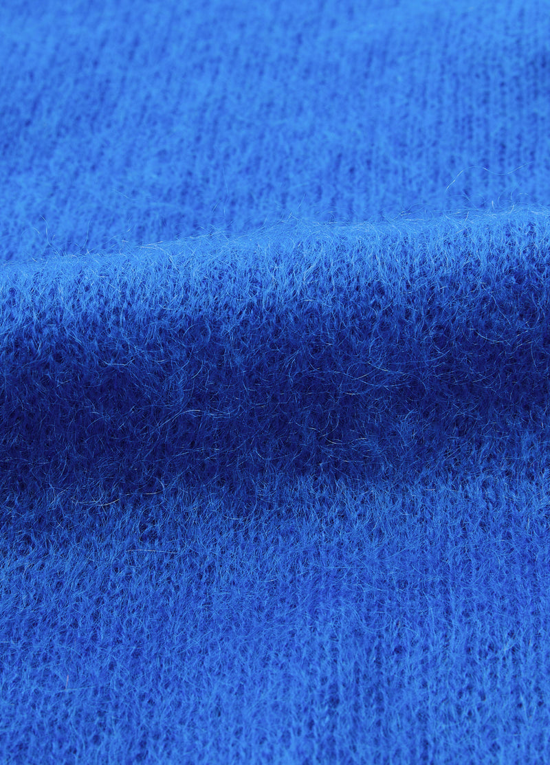 Sweater / JNBY Mohair Wool Blend Collared Pullover Royal Blue-1
