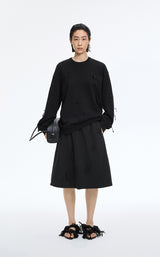 Sweatshirt / JNBY Relaxed 3D Floral Tassels Pullover