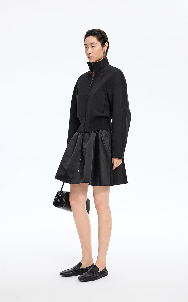 Sweatshirt / JNBY Cropped Air-Layer Sweatshirt