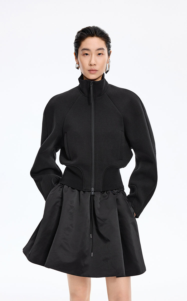 Sweatshirt / JNBY Cropped Air-Layer Sweatshirt