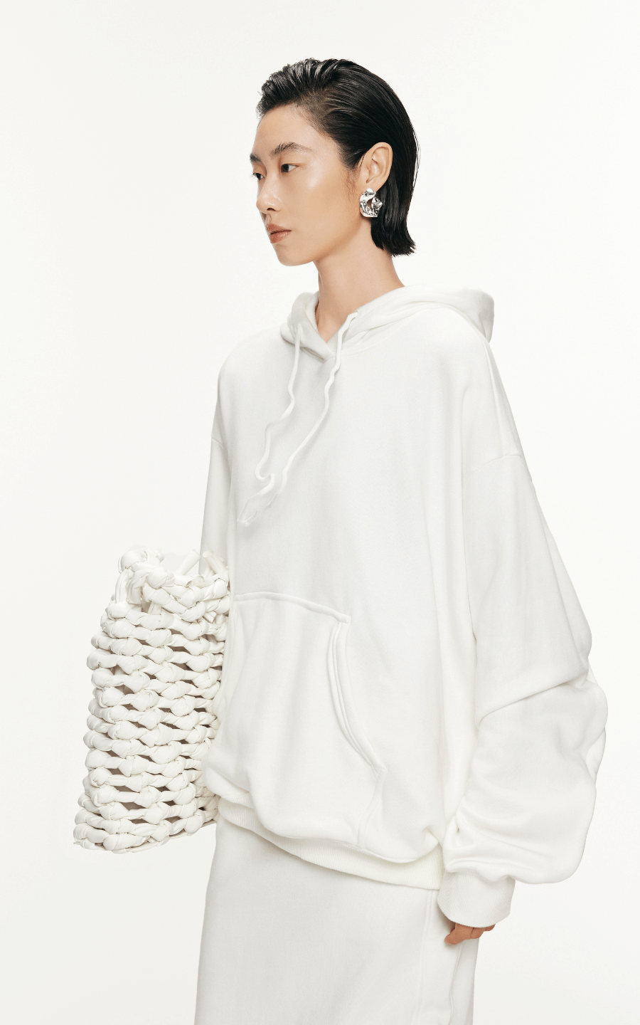 Sweatshirt / JNBY Drawstring Aluminum Wire Cotton Hooded Pullover