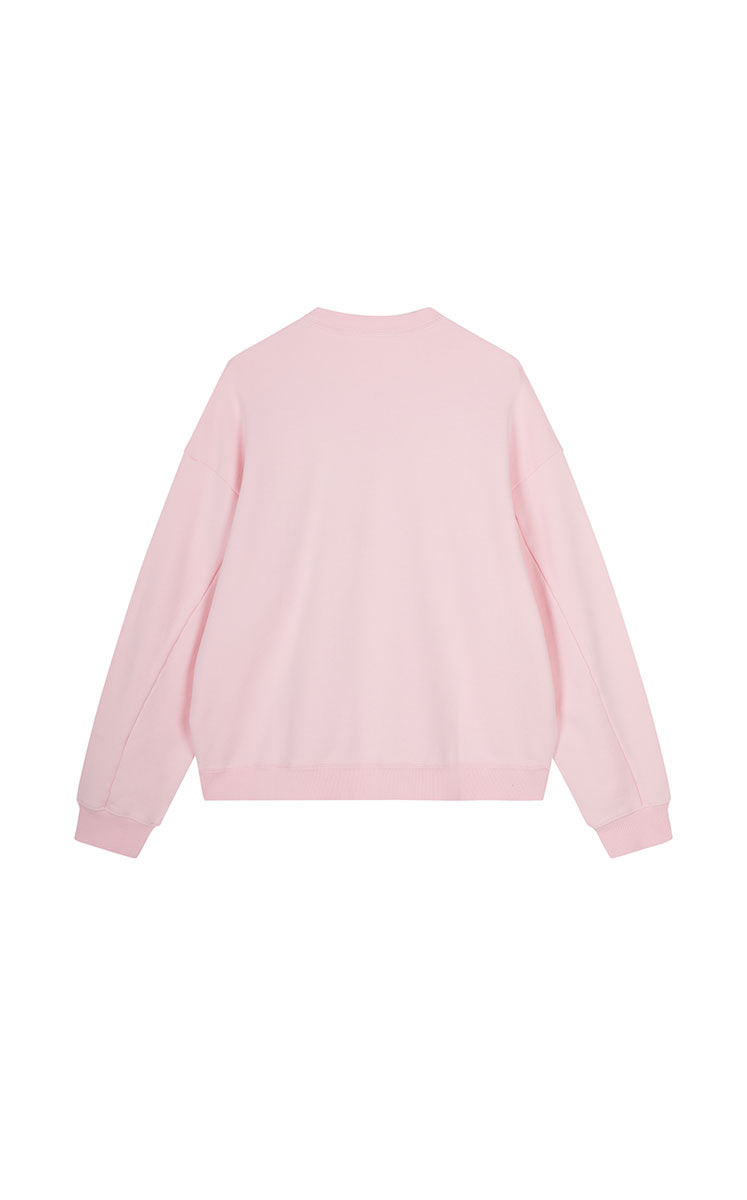 Sweatshirt / JNBY Playful Cat Oversized Cotton Sweatshirt