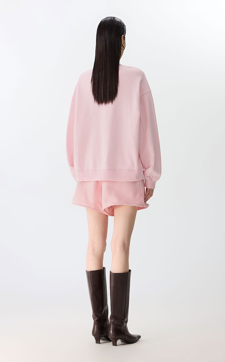 Sweatshirt / JNBY Playful Cat Oversized Cotton Sweatshirt