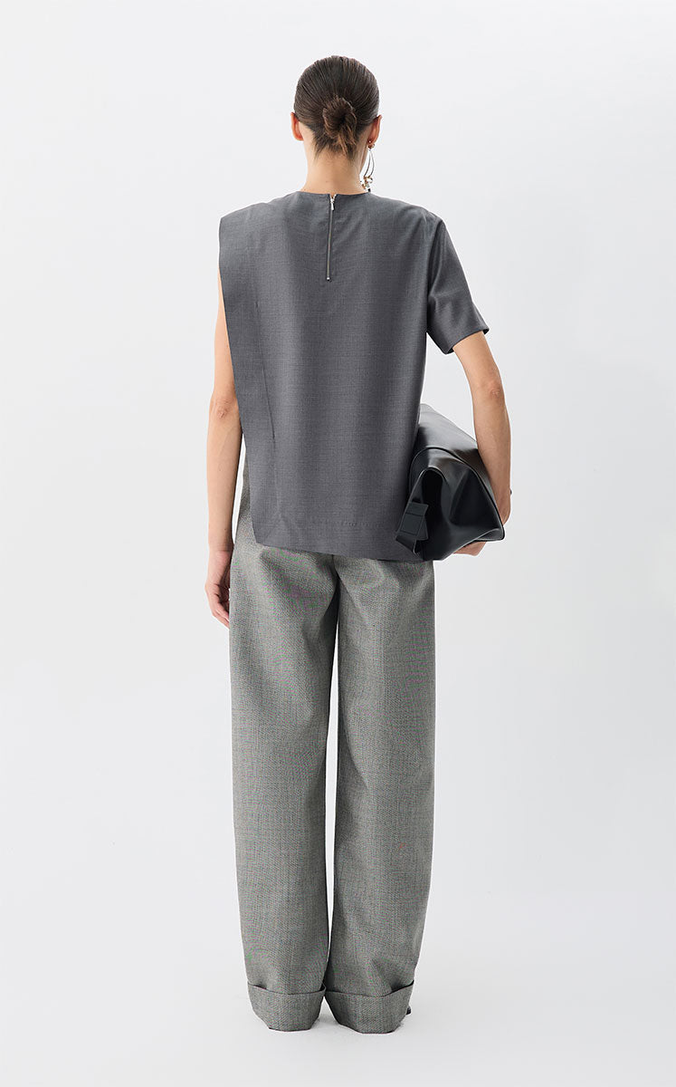 T-Shirt / JNBY Asymmetric Wool Blouse
