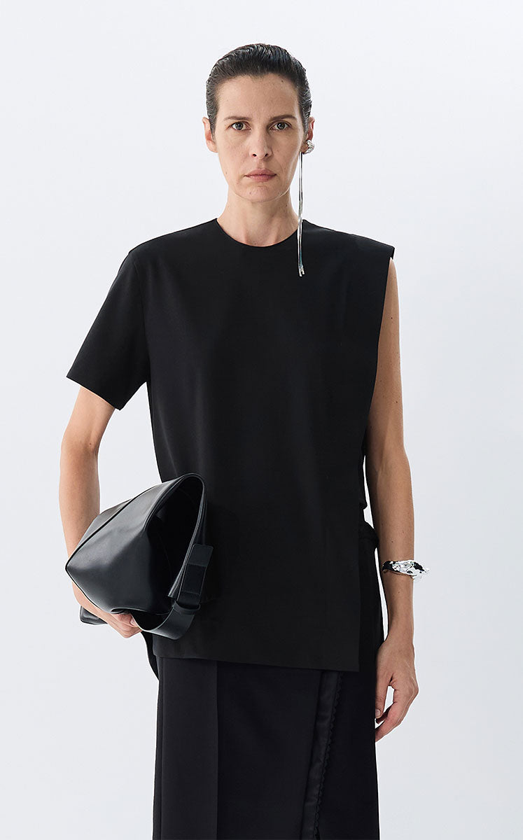 T-Shirt / JNBY Asymmetric Wool Blouse