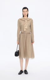 T-Shirt / JNBY Cotton Long Sleeve Relaxed T-Shirt