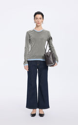 T-Shirt / JNBY Flocked Mesh Layered Tee