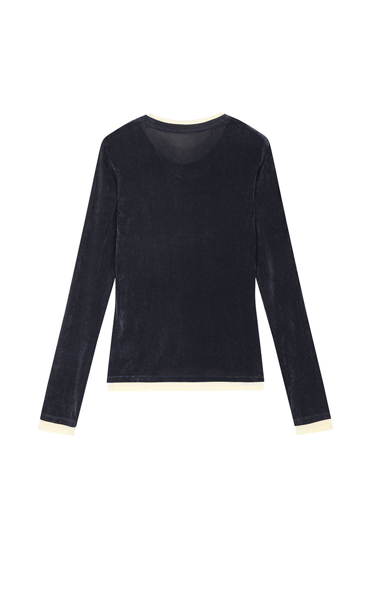T-Shirt / JNBY Flocked Mesh Layered Tee