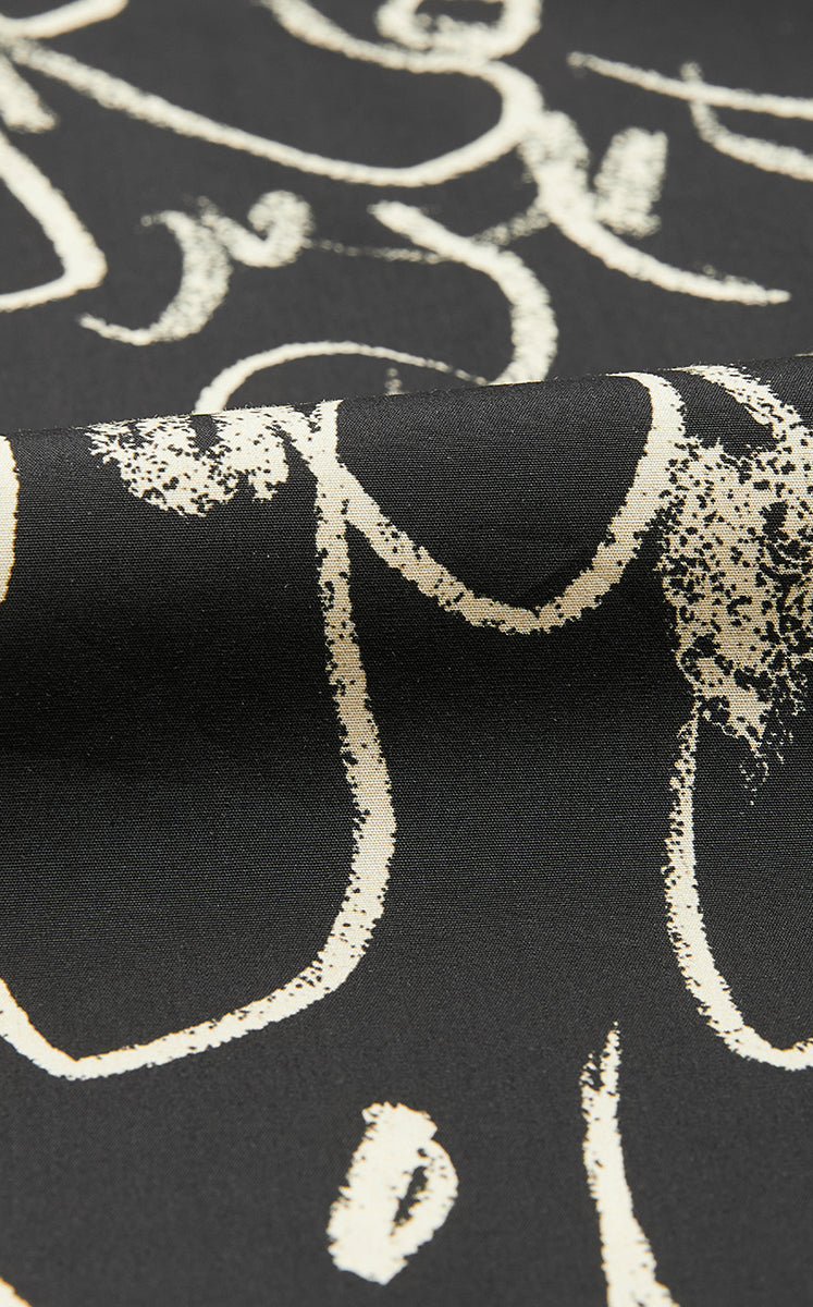 T-Shirt / JNBY Hand-Drawn Floral Wrap-Neck Cotton Top