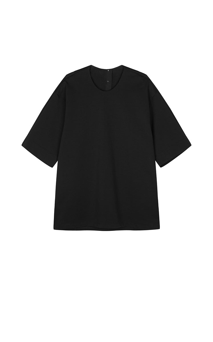 T-Shirt / JNBY Oversized O-line Cotton Blend T-Shirt