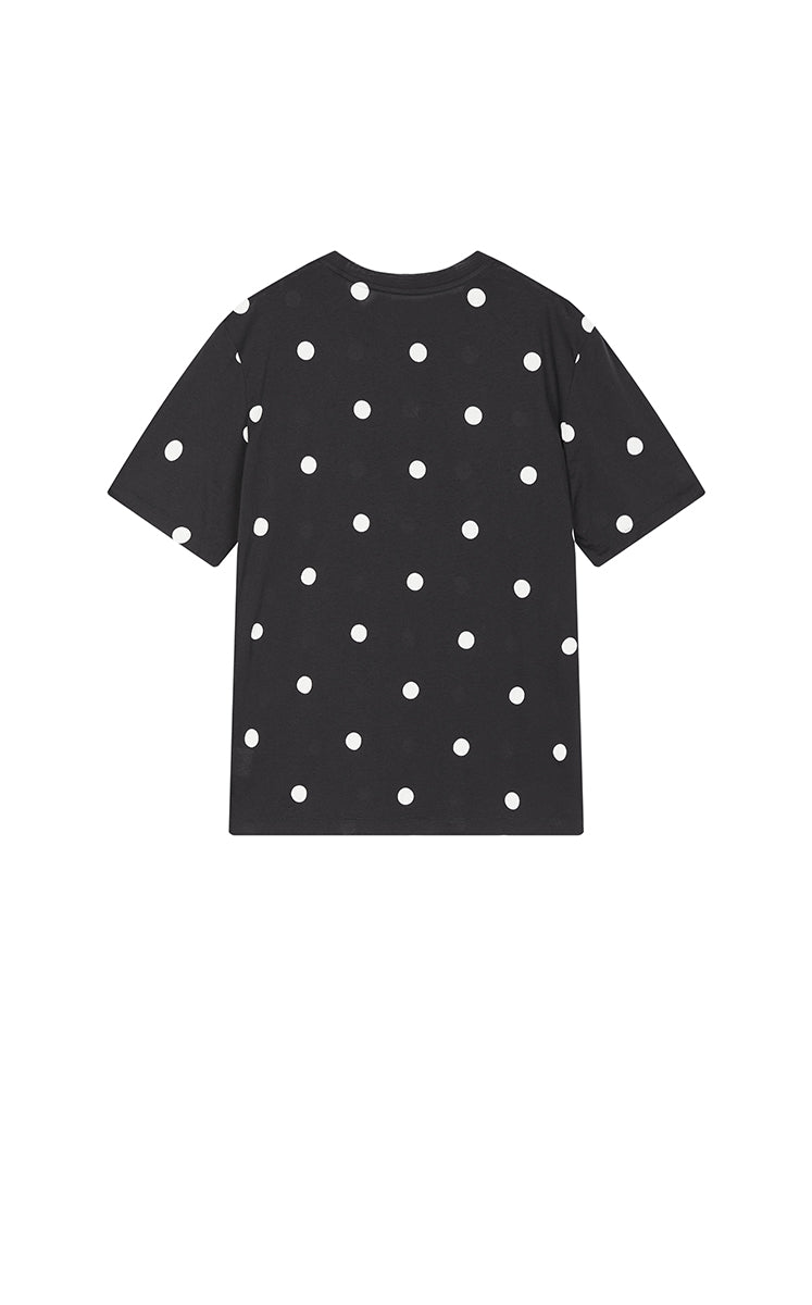 T-Shirt / JNBY Polka Dot Cotton Relaxed T-Shirt