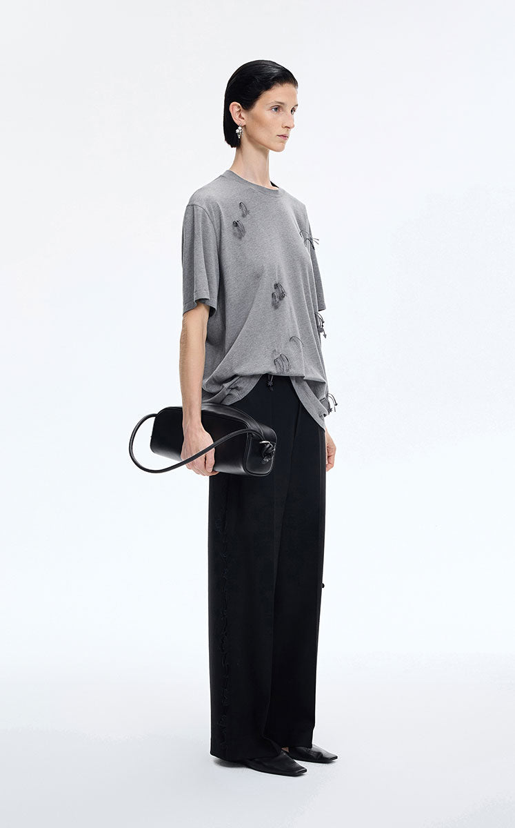 T-Shirt / JNBY Sculptural Fringe Floral Tee